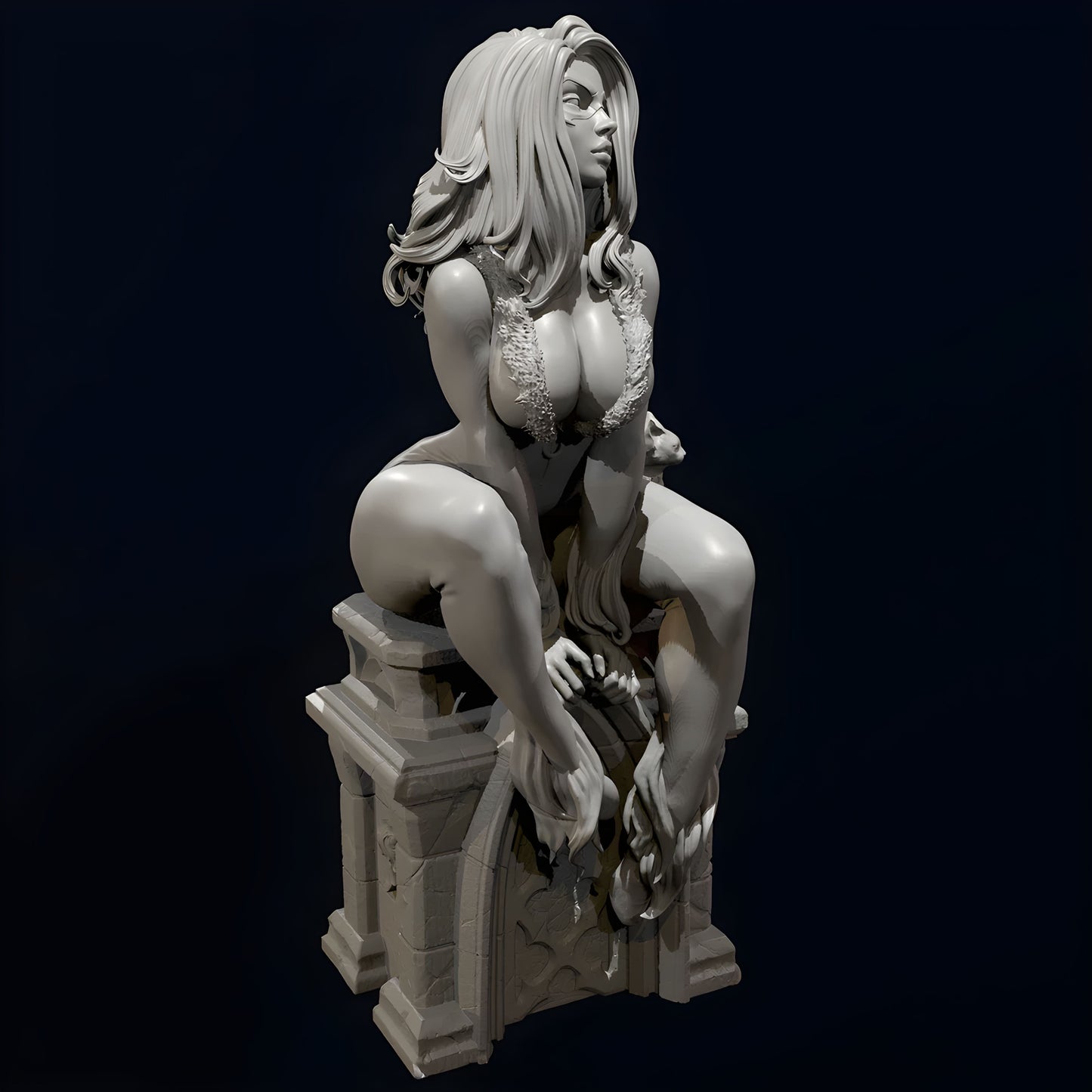 18+ Collector's 3D Printed Model:: The height of woman 25mm 40mm 60mm Resin model kits figure beauty colorless and self-assembled