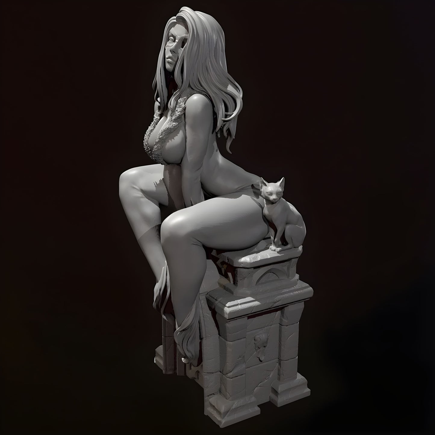 18+ Collector's 3D Printed Model:: The height of woman 25mm 40mm 60mm Resin model kits figure beauty colorless and self-assembled