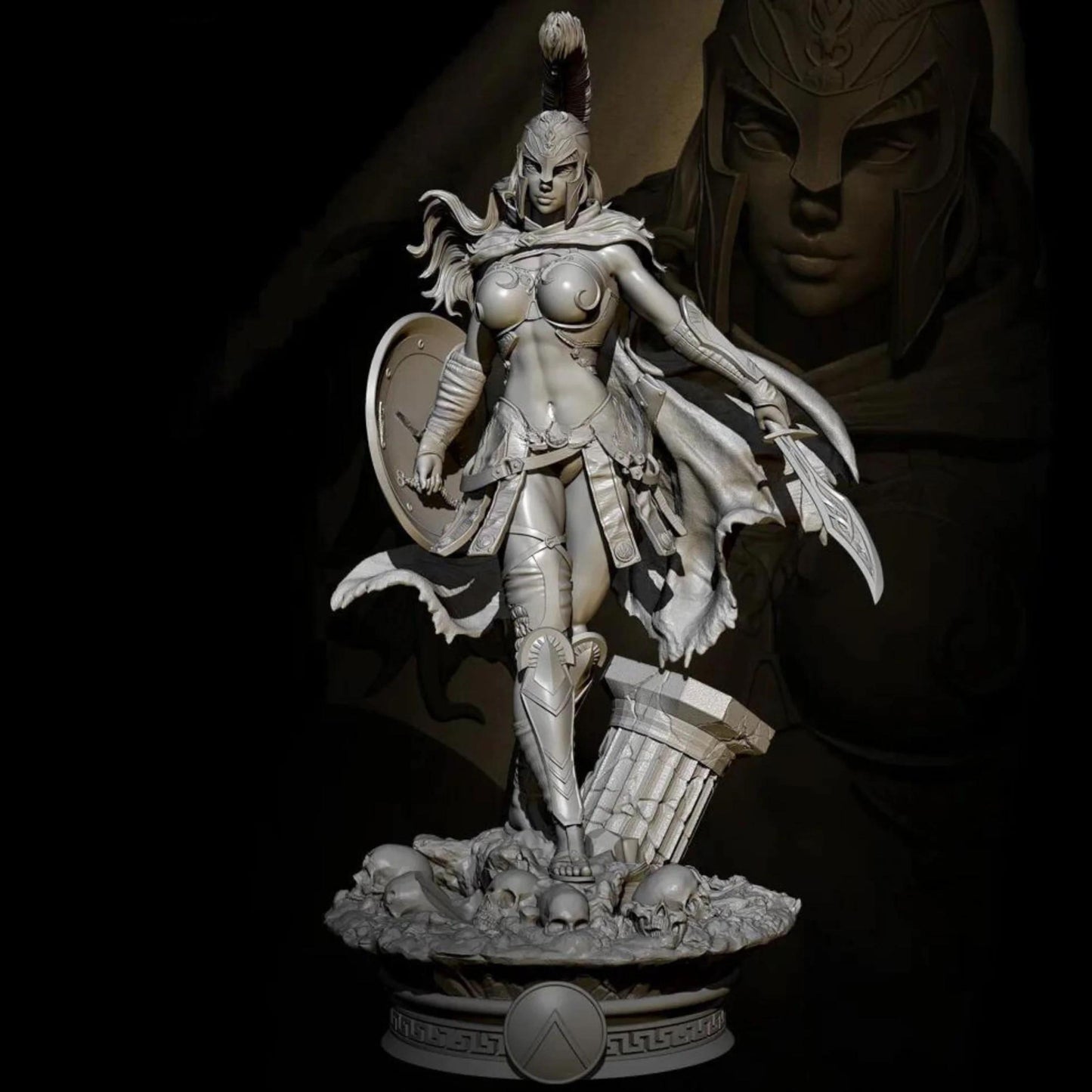 18+ Collector's 3D Printed Model: 1/24 Resin model kits DIY figure toy beauty self-assembled.