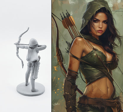 "Enchantress of the Emerald Wood: The Beautiful Archer" – 18+ Collector's Model