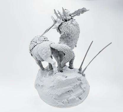 "Valkyrie of the Frozen Wastes: A Glacial Warrior's Respite" – 18+ Collector's Model