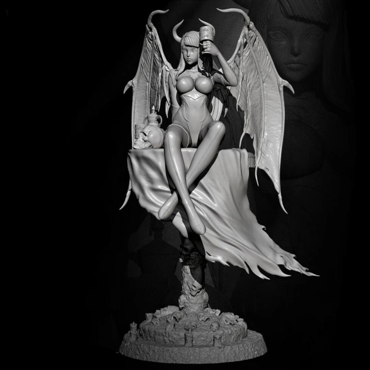 18+ Collector's 3D Printed Model: H75mm 1/24 Resin model kits DIY figure self-assembled.