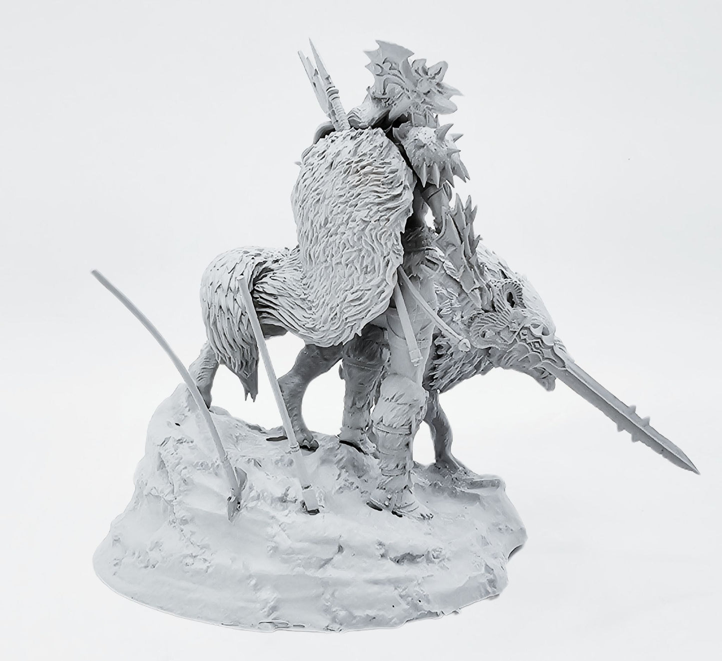 "Valkyrie of the Frozen Wastes: A Glacial Warrior's Respite" – 18+ Collector's Model