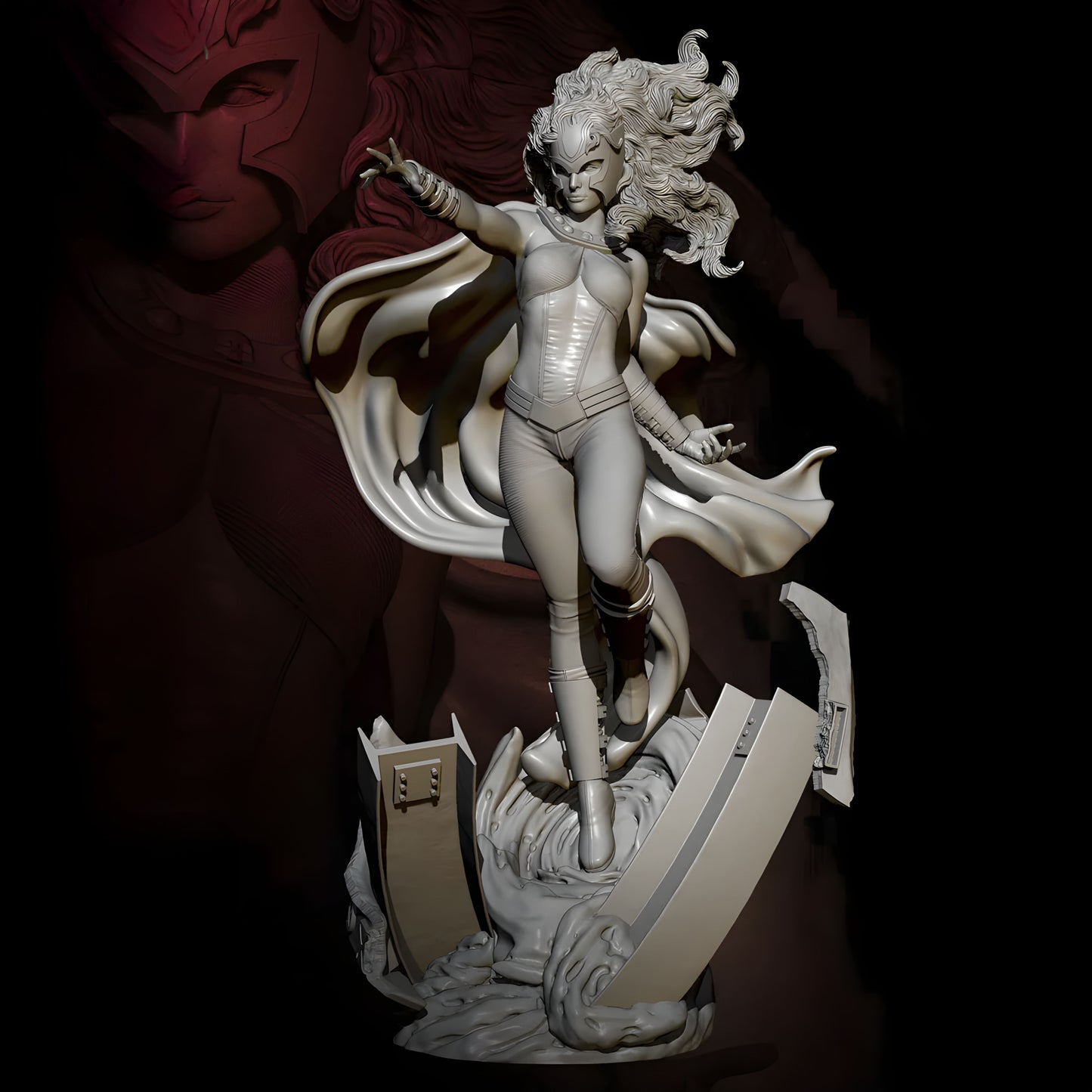 18+ Collector's 3D Printed Model: 1/24 Resin model kits figure beauty colorless and self-assembled