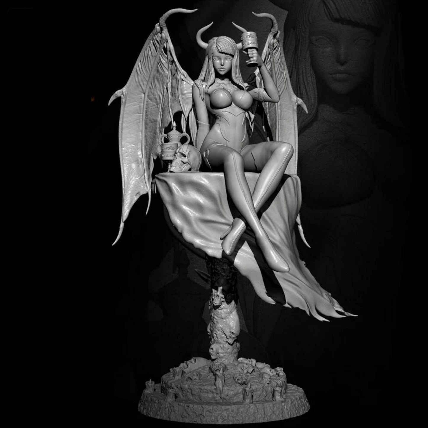 18+ Collector's 3D Printed Model: H75mm 1/24 Resin model kits DIY figure self-assembled.