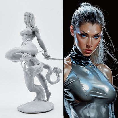 18+ Collector's 3D Printed Model: 50mm 75mm Resin model kits figure beauty colorless and self-assembled （3D Printing ).