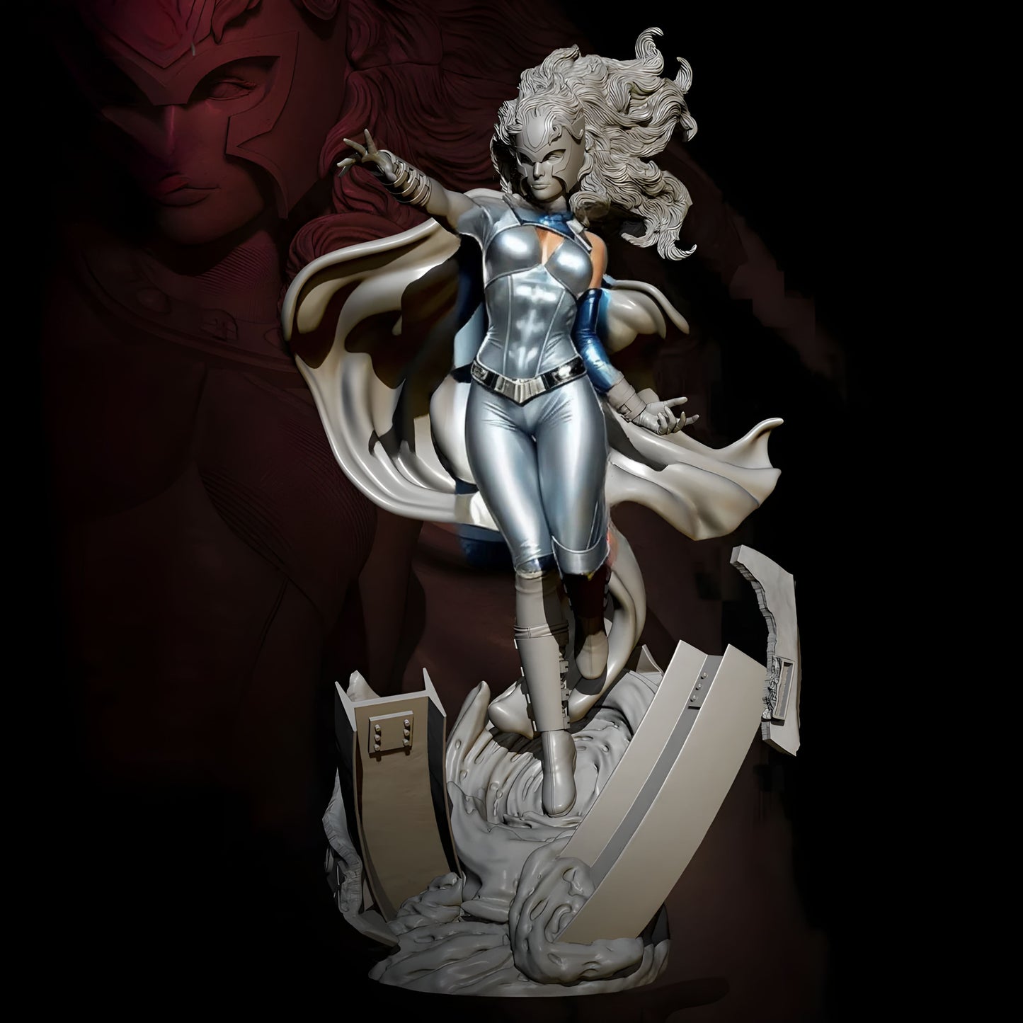 18+ Collector's 3D Printed Model: 1/24 Resin model kits figure beauty colorless and self-assembled