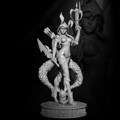 18+ Collector's 3D Printed Model: 75mm 1/24 Resin model kits figure beauty colorless and self-assembled.