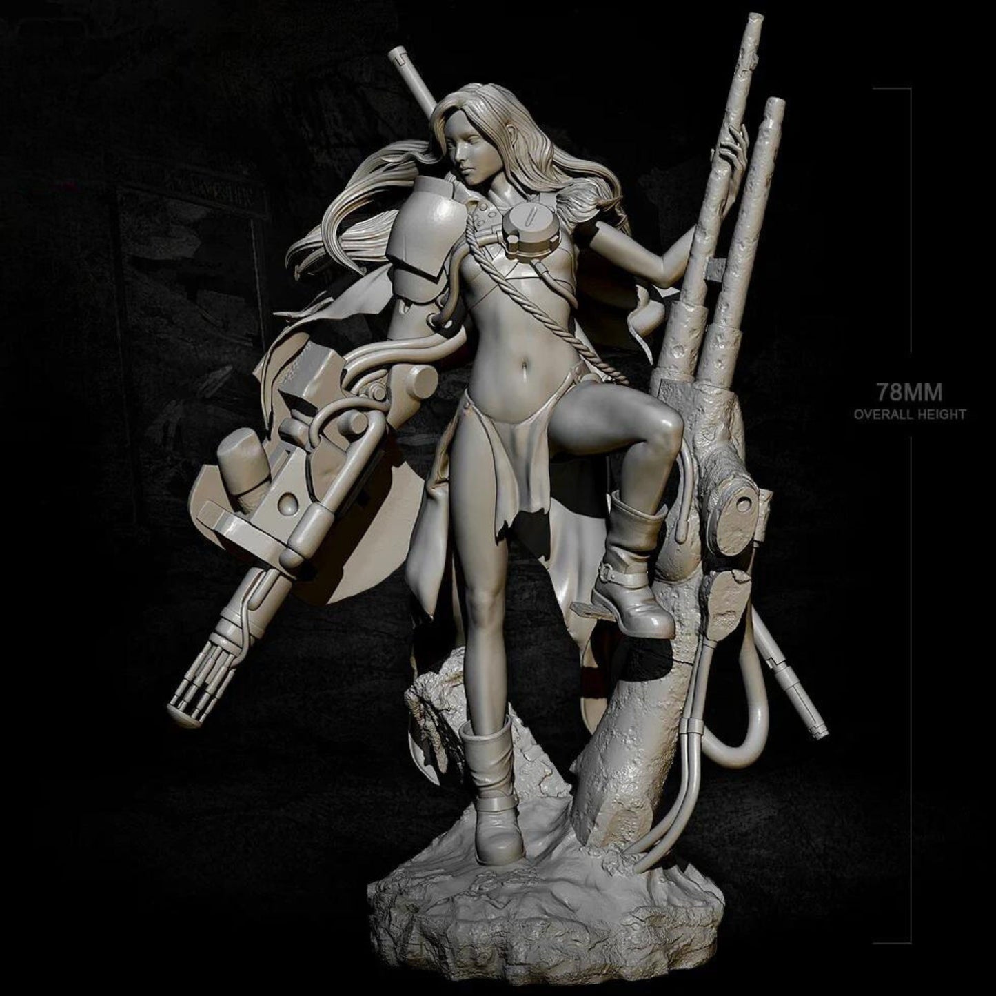 18+ Collector's 3D Printed Model: 78mm Resin model kits figure self-assembled.