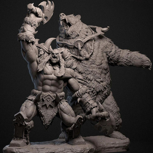 18+ Collector's 3D Printed Model: 55mm 80mmResin model kits figure colorless and self-assembled.