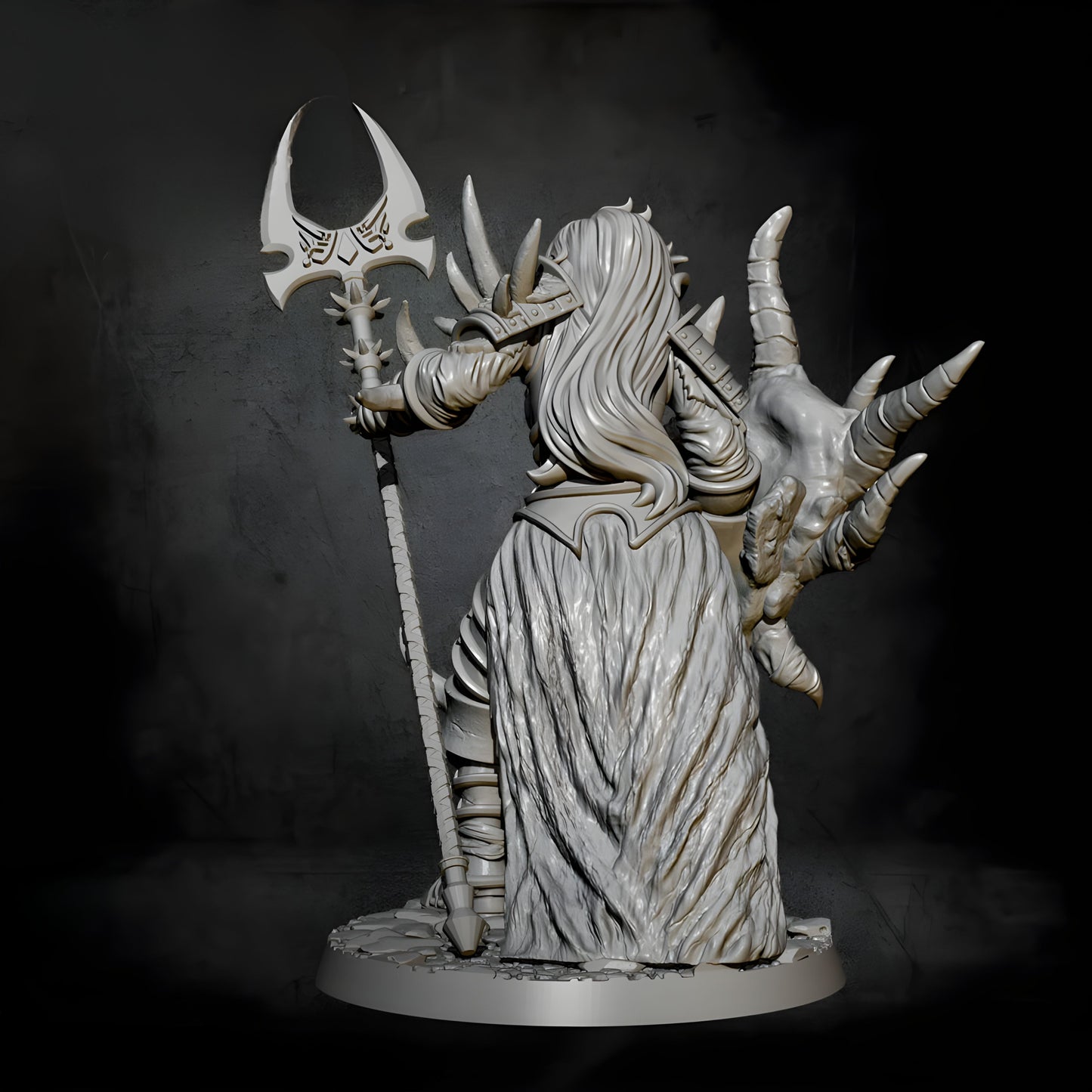 18+ Collector's 3D Printed Model: 55mm Resin model Kits Dragon Slaughter figure  self-assembled.