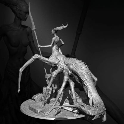 18+ Collector's 3D Printed Model: 76mm Resin model kits figure colorless and self-assembled.