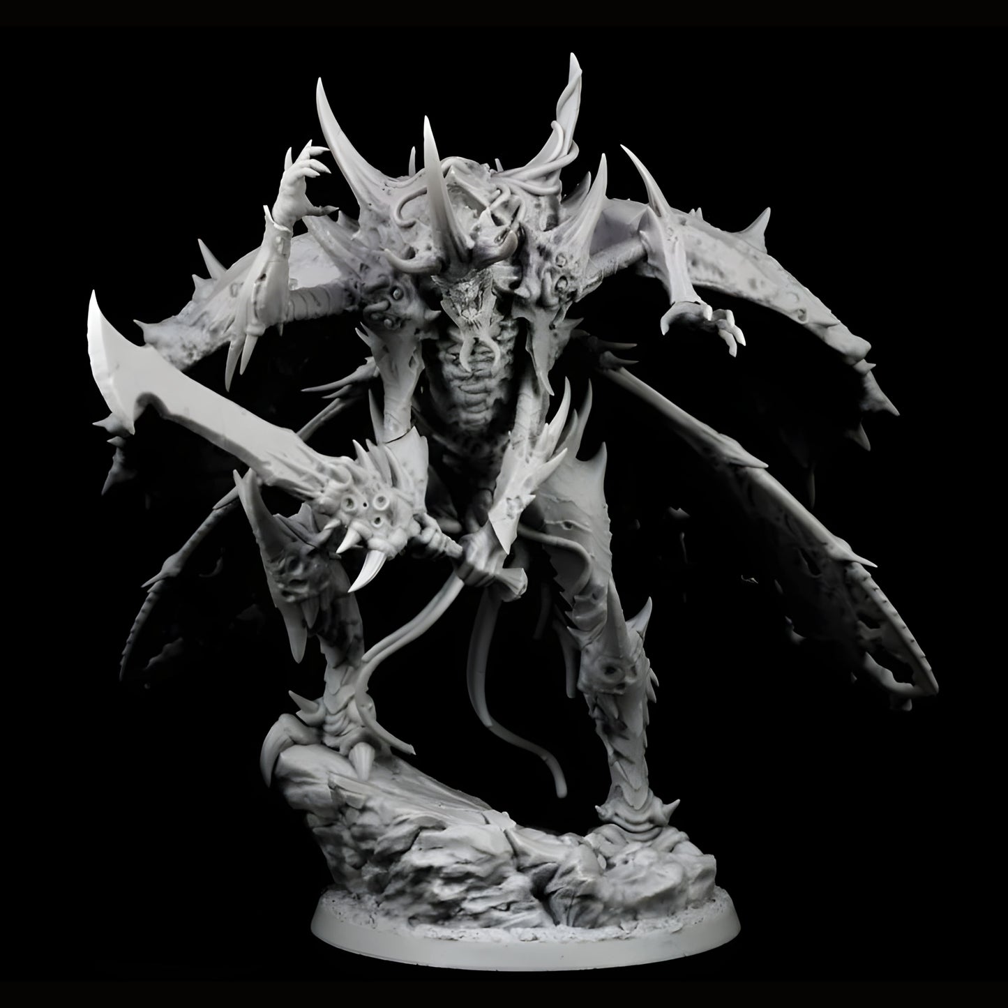 18+ Collector's 3D Printed Model: Resin Figure Model Kit Unassambled 127mm ancient fantasy warrior stand with base. Unpainted collect Figure Building Kit