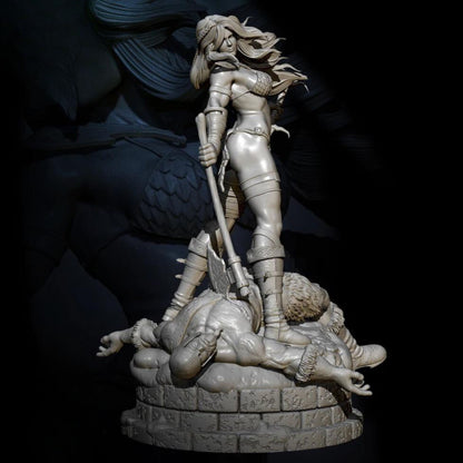 18+ Collector's 3D Printed Model: 1/24 Resin model kits figure beauty colorless and self-assembled