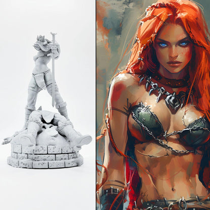 18+ Collector's 3D Printed Model: 1/24 Resin model kits figure beauty colorless and self-assembled