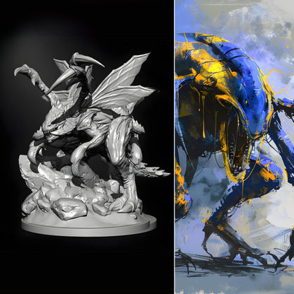 18+ Collector's 3D Printed Model: 76mm Resin model kits figure colorless and self-assembled.