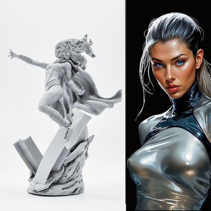 18+ Collector's 3D Printed Model: 1/24 Resin model kits figure beauty colorless and self-assembled