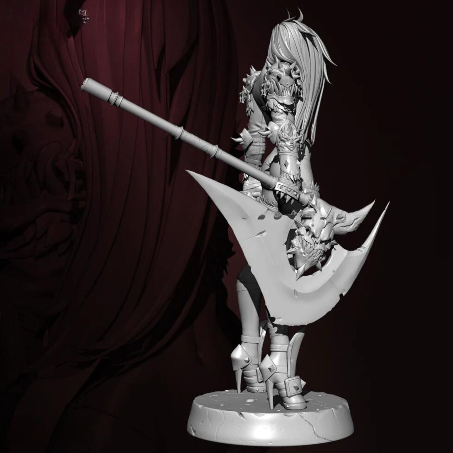 18+ Collector's 3D Printed Model: 78mm Resin model kits figure beauty colorless and self-assembled.