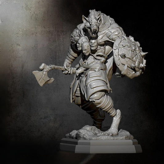 18+ Collector's 3D Printed Model: 75mm Resin Model Kits Sirius Warrior Self-assembled.