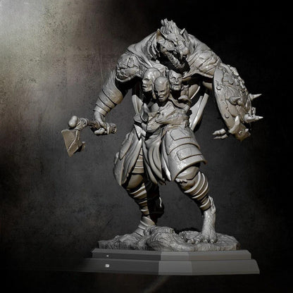 18+ Collector's 3D Printed Model: 75mm Resin Model Kits Sirius Warrior Self-assembled.