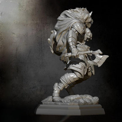 18+ Collector's 3D Printed Model: 75mm Resin Model Kits Sirius Warrior Self-assembled.