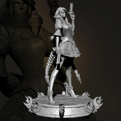 18+ Collector's 3D Printed Model:  55mm 80mm Resin model kits figure beauty colorless and self-assemble.