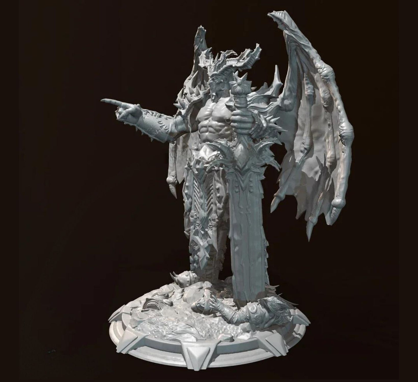 Height of man 38mm 50mm Resin model kits figure colorless and self-assembled（3D Printing ） TD-6398/3D