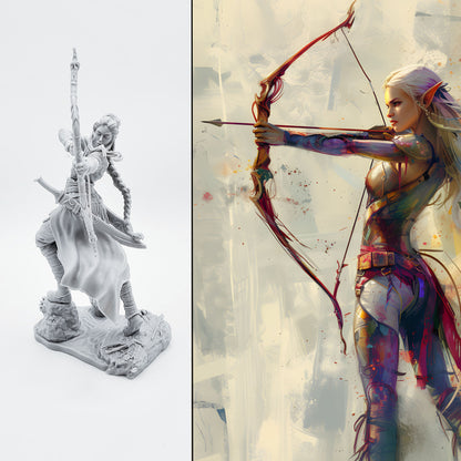 18+ Collector's 3D Printed Model: 75MM Resin model kits figure beauty self-assembled.