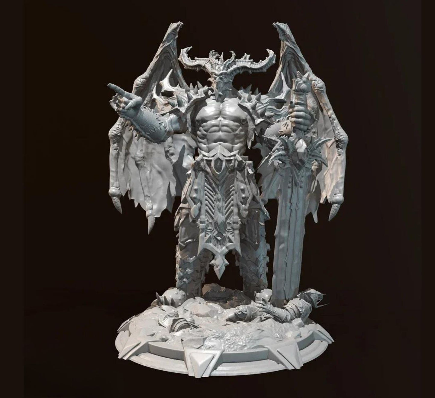 Height of man 38mm 50mm Resin model kits figure colorless and self-assembled（3D Printing ） TD-6398/3D