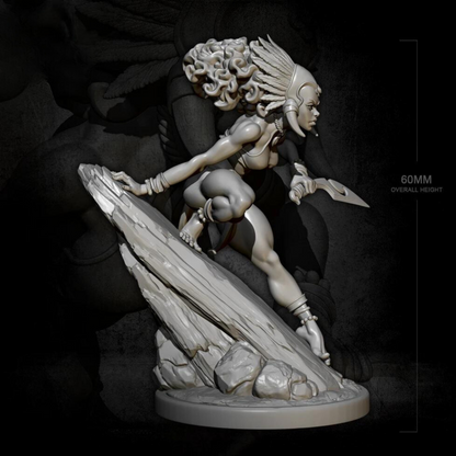 18+ Collector's 3D Printed Model: 60mm Resin model kits figure colorless and self-assembled.