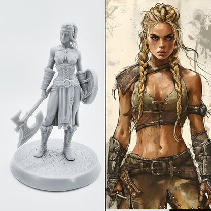 18+ Collector's 3D Printed Model: 38mm 50mm 75mm Resin model kits figure beauty colorless and self-assembled （3D Printing ）