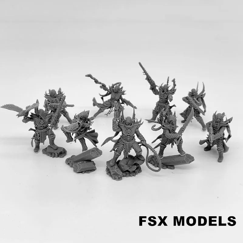 Kill Squad Elves Resin Model Kit 28mm Scale Minitaure Resin Doll Tabletop War Gaming Unpainted Soldier Figures