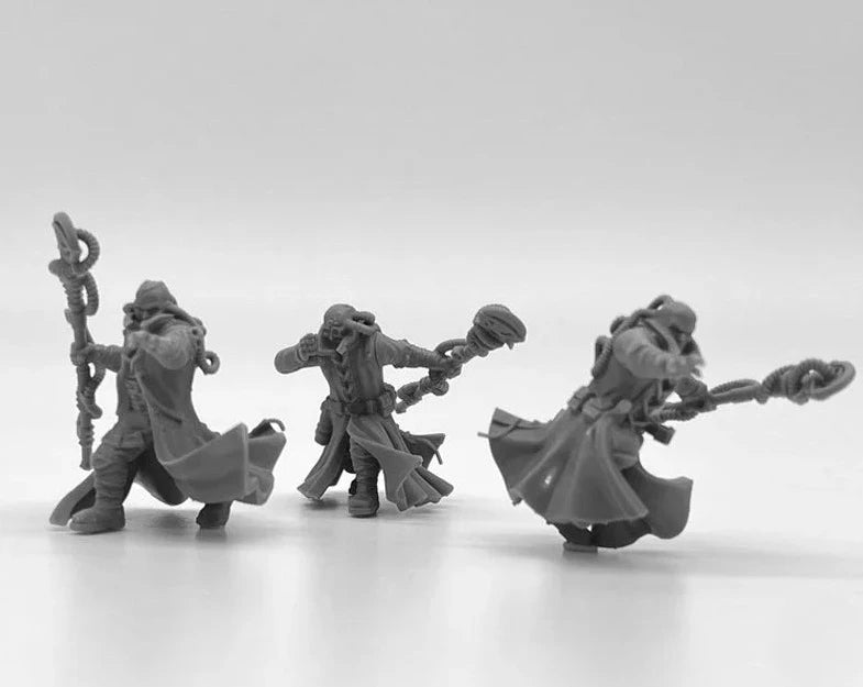 Psychic Squad Resin Model Kit 28mm Scale Miniature Tabletop War Gaming Unpainted Soldier Figures