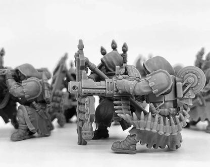 Heavy Support Squad of the Imperial Force Resin Model Kit Miniature 28mm Scale Tabletop War Gaming Unpainted Soldier Figures