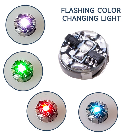 Magnetic Control Light Colorful Automatic Color Changing LED with Fast and Slow Flashing Model Handmade DIY No Battery 1pc