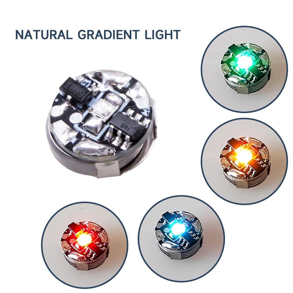 Magnetic Control Light Colorful Automatic Color Changing LED with Fast and Slow Flashing Model Handmade DIY No Battery 1pc