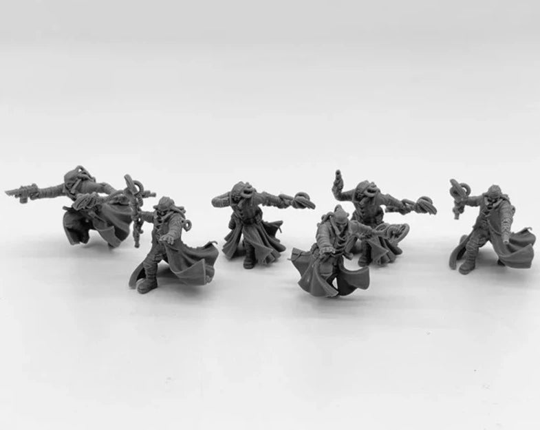 Psychic Squad Resin Model Kit 28mm Scale Miniature Tabletop War Gaming Unpainted Soldier Figures