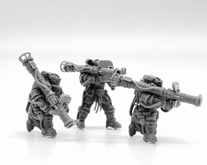 Solar Guard Heavy Support Squad of the Imperial Force Resin Model Kit Miniature 28mm Scale Tabletop Gaming Soldier Figures