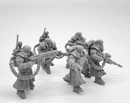 Ice Warriors Elite Squad of the Imperial Force Resin Model Kit Miniature 28mm Scale Tabletop War Gaming Unpainted Soldier Figure