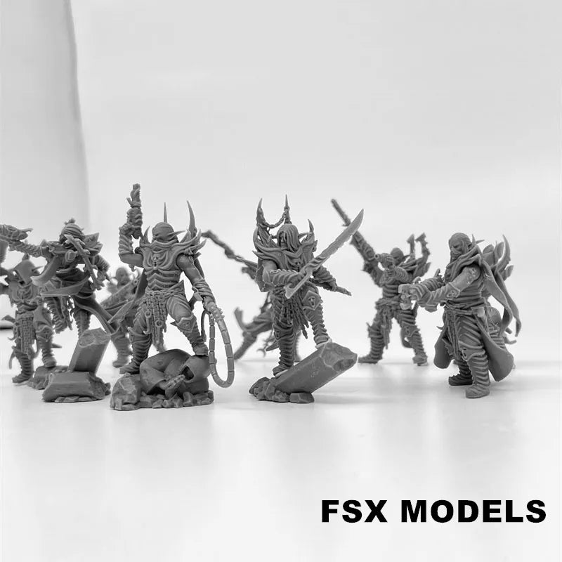 Kill Squad Elves Resin Model Kit 28mm Scale Minitaure Resin Doll Tabletop War Gaming Unpainted Soldier Figures