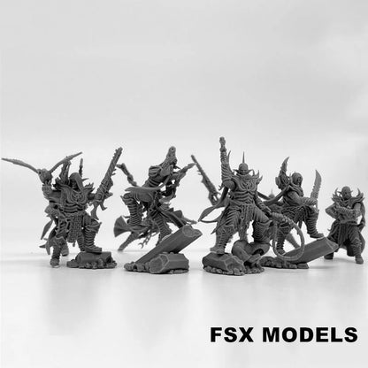 Kill Squad Elves Resin Model Kit 28mm Scale Minitaure Resin Doll Tabletop War Gaming Unpainted Soldier Figures