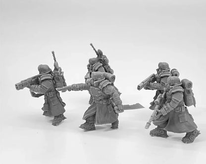 Ice Warriors Elite Squad of the Imperial Force Resin Model Kit Miniature 28mm Scale Tabletop War Gaming Unpainted Soldier Figure