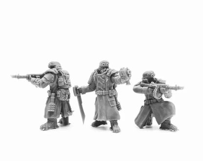 Ice Warriors Resin Model Kit Miniature War Gaming Unpainted Soldier Figures 28mm Scale Tabletop Gaming