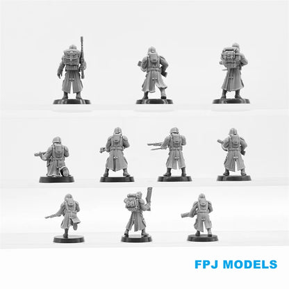 28mm Scale Model Kit Grim Guard Infantry Resin Model Miniature soldier Figures Unpainted Tabletop Gaming Resin Kit