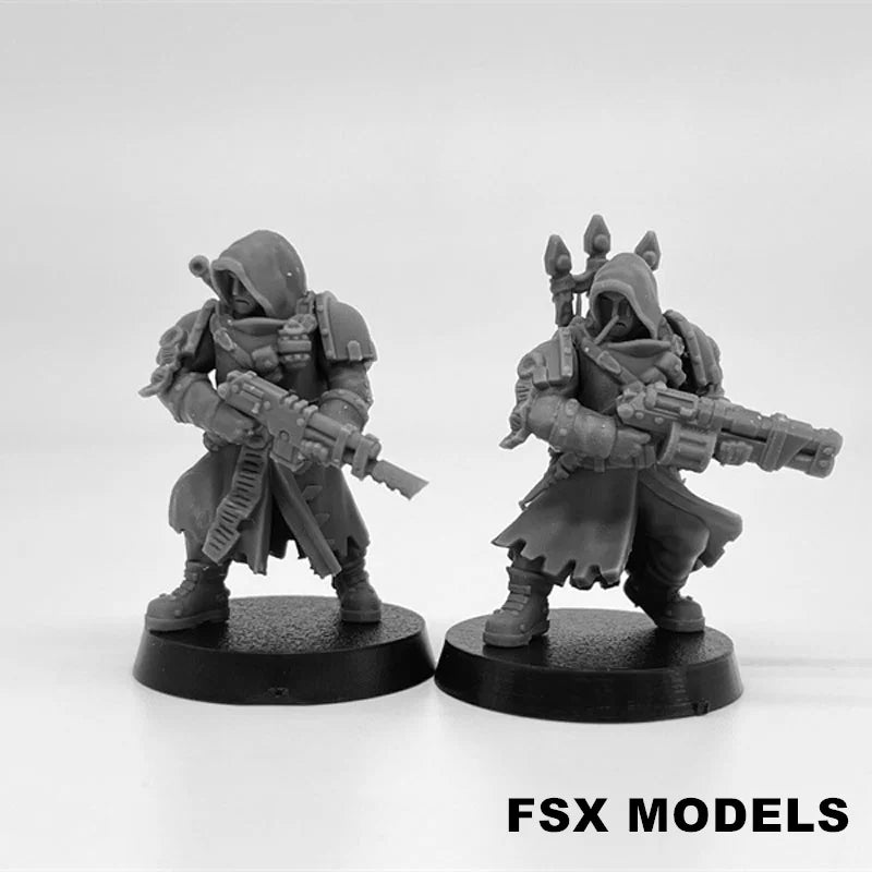 Janissaries Squad of the Imperial Force Resin Model Kit Miniature 28mm Scale Tabletop War Gaming Unpainted Soldier Figures