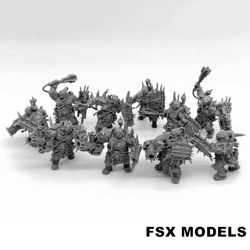 Pack of Abhuman Giants Resin Model Kit 28mm Scale Minitaure Resin Doll Tabletop War Gaming Unpainted Soldier Figures