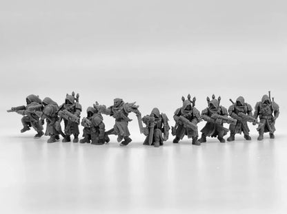 Janissaries Squad of the Imperial Force Resin Model Kit Miniature 28mm Scale Tabletop War Gaming Unpainted Soldier Figures