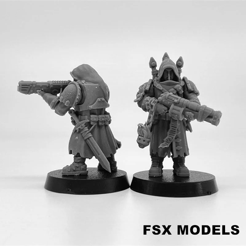 Janissaries Squad of the Imperial Force Resin Model Kit Miniature 28mm Scale Tabletop War Gaming Unpainted Soldier Figures